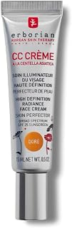 Erborian - CC Crème à la Centella Asiatica - Maquillage et Soin Illuminateur de Teint Haute Définition pour Visage - Protection Solaire SPF 25 - Soin Cosmétique Coréen - Doré 15 ml - Image 1
