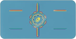Tapis de yoga – Sac de yoga inclus – Système d'alignement breveté, prise en main semblable à celle d'un guerrier, antidérapant, respectueux de l'environnement, coussinet de 4,2 mm d'épaisseur - Image 1