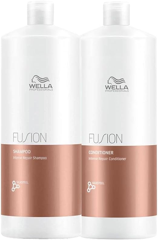 Wella Fusion Shampoo 1000ml + Conditioner 1000ml - Image 1