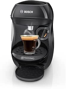 Bosch Appliances TAS102E, Tassimo Happy Friendly Multi-Drink Coffee Machine, Over 70 Hot Drinks, OneTouch, Pod Coffee Maker, Intellibrew, Black - Image 1