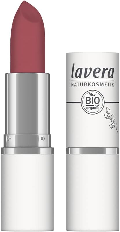 lavera Velvet Matt Lipstick - Pink Coral 05 - Rouges à lèvres - Cosmétiques naturels - sans silicone - Beurre floral bio & Huile de tournesol bio - 4,5g - Image 1
