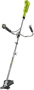 RYOBI - ONE+ OBC1820B 18V Cordless Brushcutter - Metal Blade + Wire Head, 30cm Cut, Bike Handle, Powerful Motor for Dense Herbs and Brushwood - Battery Not Included