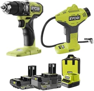 One+ Brushless 18V Impact Driver - 2.0 and 4.0Ah Batteries - Charger - Compressor Included - Image 1