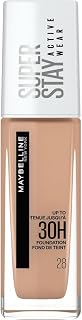 New York Long-Lasting Liquid Foundation No Transfer High Coverage Superstay Active Wear 30h Soft Beige (28) Capacity: 30 ml - Image 1