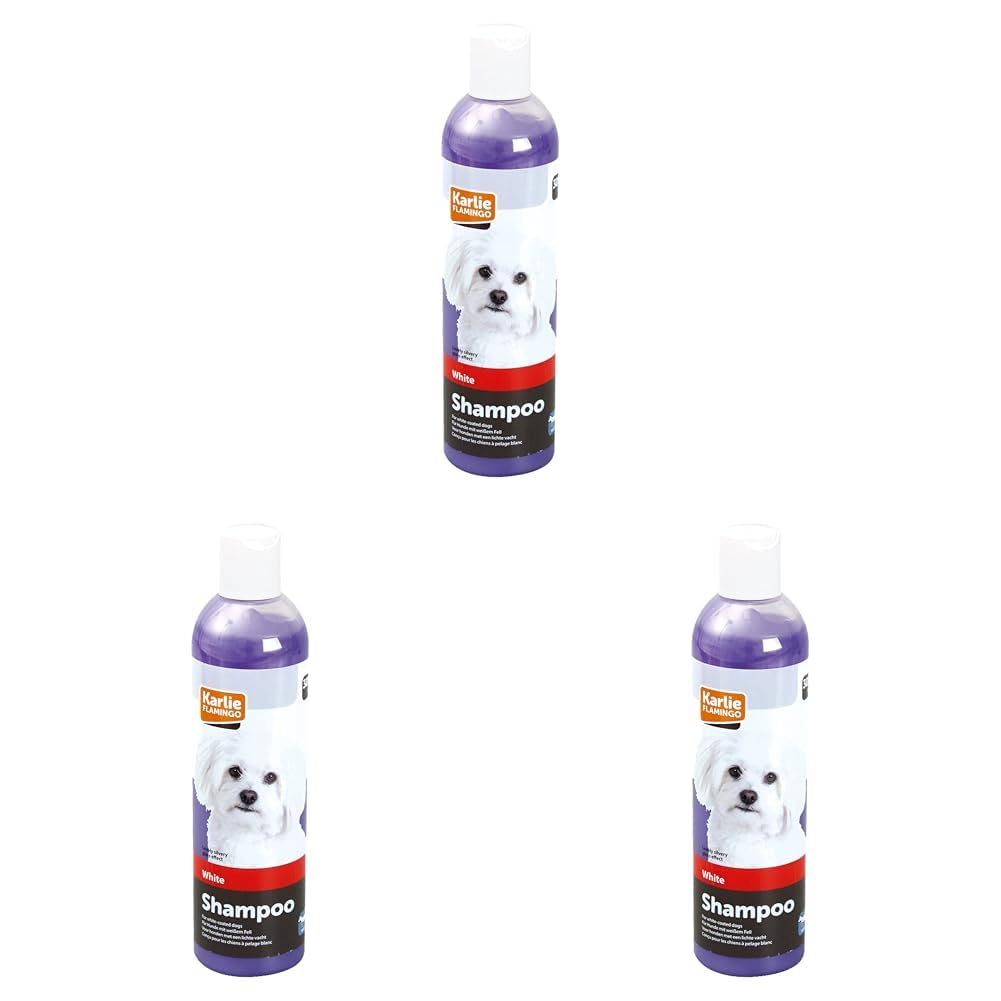Karlie White Coat Shampoo, Dog Shampoo, 300 ml (Item May Vary) (Pack of 3) - Image 1