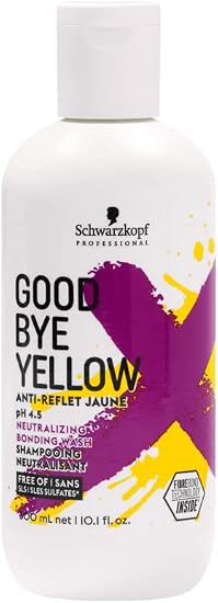 Schwarzkopf Good Bye Yellow Premier Deyellowing Shampoo with High Concentration of Pigment, 300 ml - Image 1