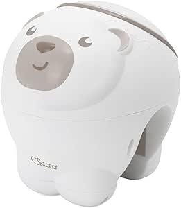 Chicco 2 in 1 Polar Bear Projector, Baby Night Light for Cribs, Cribs, Bedsides, Next2Me Aurora Borealis Projection, 30 Minutes of Classical Music, Nature Sounds 0+ Months