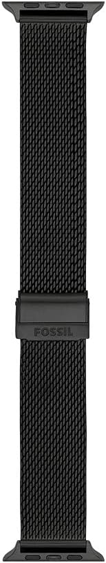 Fossil Bracelet en Cuir ou Acier Inoxydable pour Homme, Compatible avec Apple Watch® 42 mm/44 mm/45 mm/46 mm/49 mm - Image 1