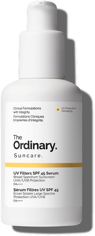 The Ordinary Sérum Filtres UV SPF 45, écran solaire léger et hydratant, à large spectre, protège contre les rayons UVA/UVB, compatible avec le maquillage, pas de traces blanches, 60 ml - Image 1