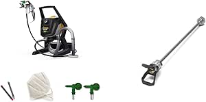 WAGNER Airless Paint Spray Gun Control Pro 350 R for Wall Paints, Lacquers and Varnishes and Worm + Control Pro HEA Nozzle Extension for High Walls, Ceilings and Floors, 30 cm, Grey - Image 1