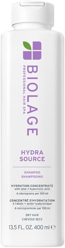 Biolage Professional Hair Spa Hydra Source Shampoo 400ml - Moisturizing Shampoo for Dry Hair - Image 1