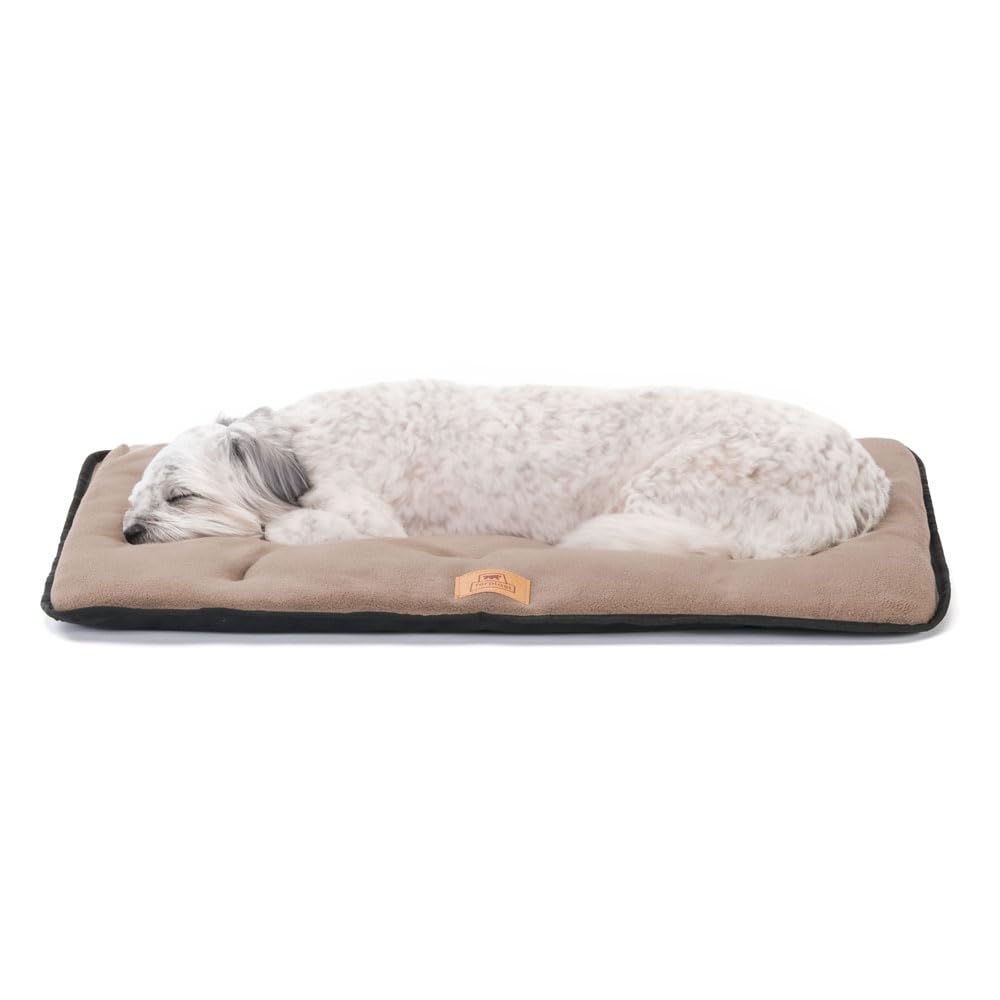 Ferplast Lit pour Chien Coussin pour Petits Chiens Tissu Double Face Anti-rayures et Imperméable, Matelas Chaud en Micropolaire pour Chien Lavable en Machine à 30° 57 x 38 x 3,5 cm.Noir - Image 1