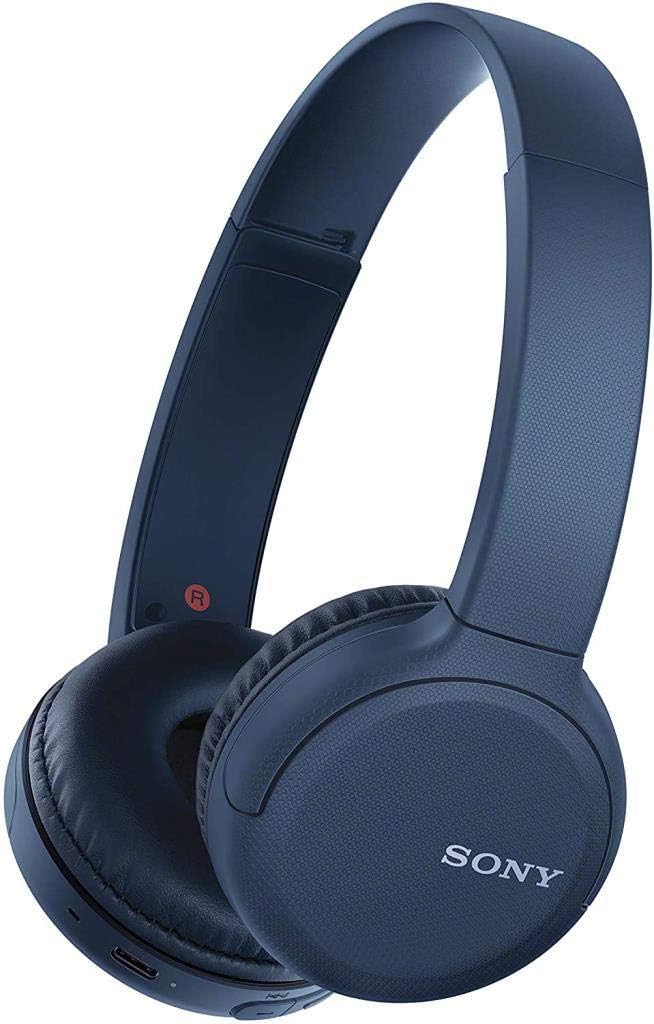 Sony WH-CH510 Wireless Bluetooth Headphones (Powerful Sound, Built-in Voice Assistant, Fast Charging, Up to 35 Hours Playtime, Wireless) Blue, Standard - Image 1