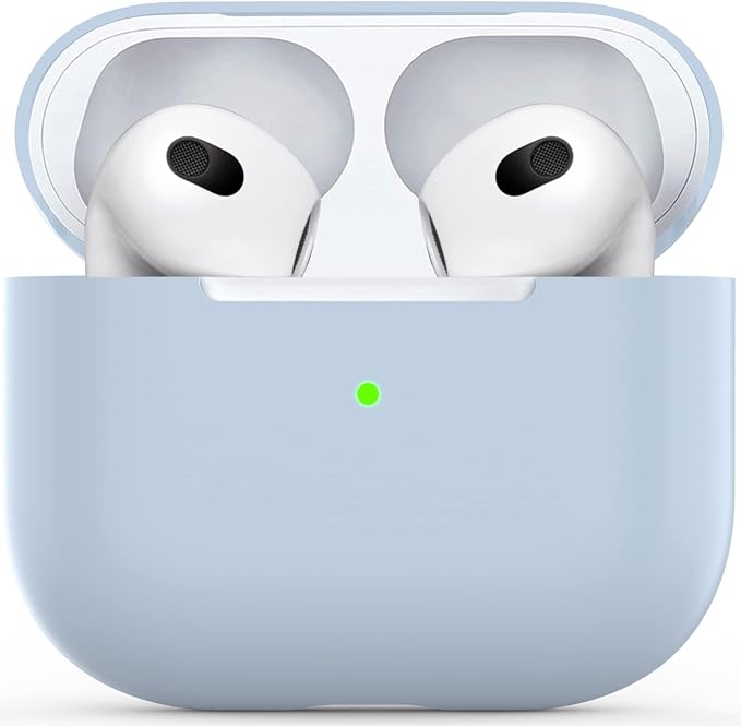 For AirPods 3 Case, Anti-slip Protective Cover Protector for Apple AirPods 3 Charging Case - Light Blue - Image 1
