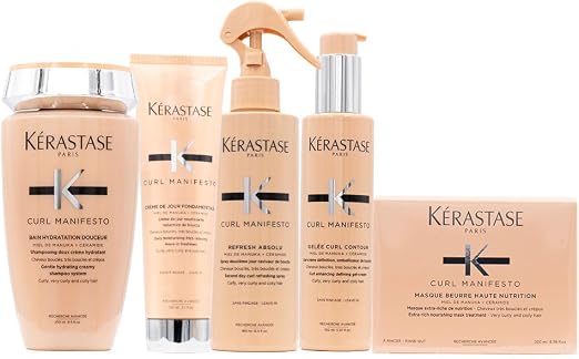 Kerastase Curl Manifesto Shampoo250ml Day Cream 150ml Spray 190ml Jelly 150ml Mask 200ml - Image 1
