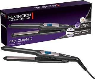 Pro-Ceramic Hair Straightener (Extra Fine Plates for Short Hair, Beard, Pixies and Bangs, Ultra-Pro Ceramic Coating, Fast Heating, 9 Temperature Settings 150-230°C) S5515 - Image 1