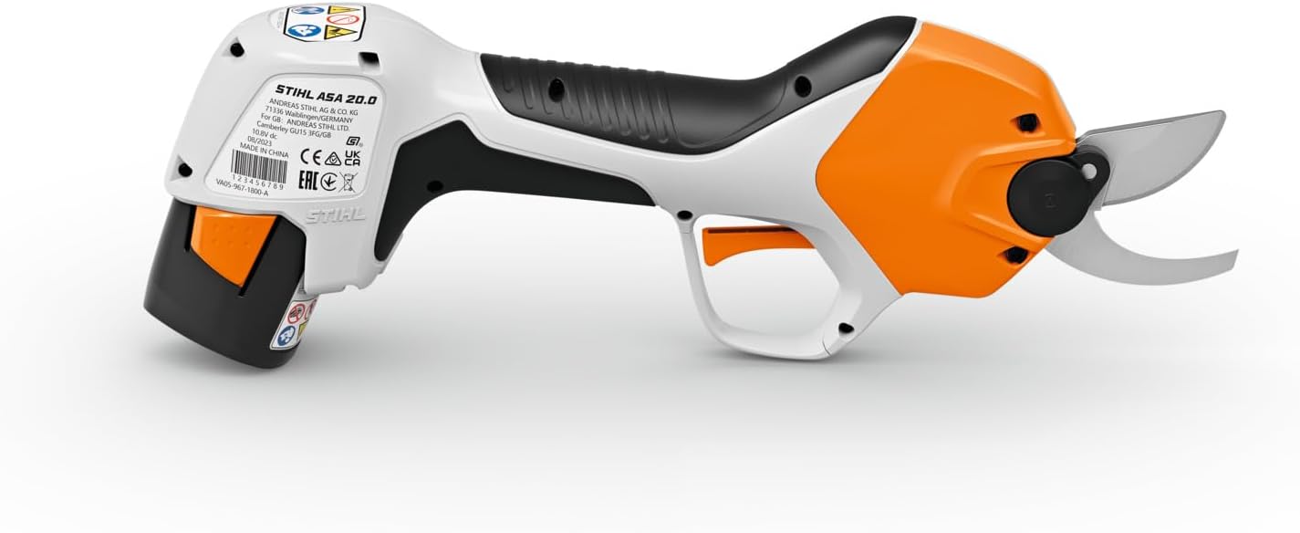 STIHL Kit ASA 20 avec chargeur AL 1 et batterie AS 2 - Ciseaux sans fil professionnels - Coupe progressive - Réglage de l'ouverture de la lame - Écran OLED - Image 1