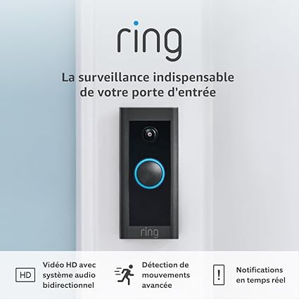 Ring Video Doorbell Wired | Doorbell Security Camera with 1080p HD Video, Advanced Motion Detection, hardwired (existing doorbell wiring required) | 30-day free trial of Ring Home - Image 1