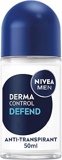 NIVEA MEN - Bille Masculin Derma Control Defend - Déodorant Homme 72H Anti-Transpirant Aisselles - Acide Hyaluronique & Provitamine B5 - Anti-Démangeaisons - 0% Alcool - Tous Types de Peaux - 50 ml - Image 1