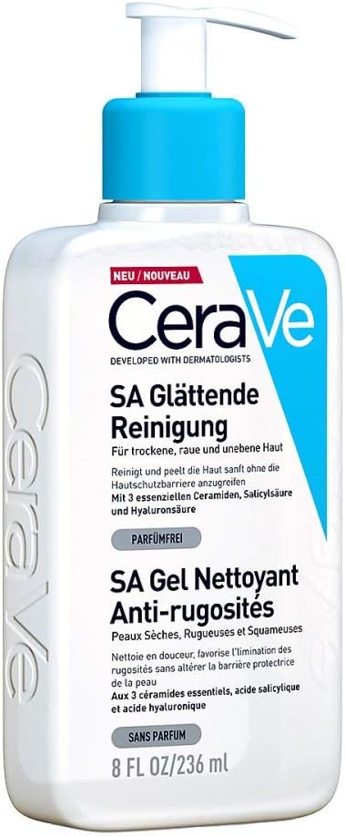 CeraVe SA glättende Reinigung mildes Reinigungsgel bei trockener, rauer und unebener Top, 236 ml Lotion - Image 1
