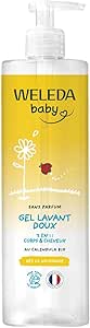 WELEDA - Gentle cleansing gel with Calendula without fragrance - Gently cleanses - For the daily grooming of delicate skin of babies and young children - / - 400 ml - Image 1
