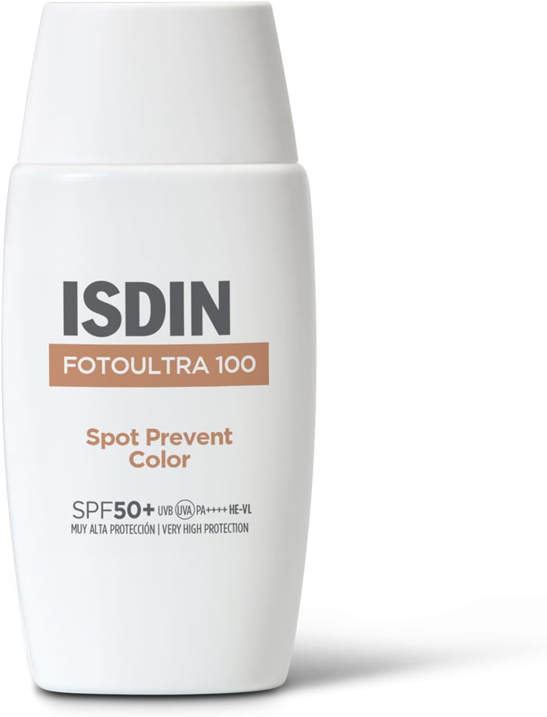ISDIN FotoUltra 100 Spot Prevent Color SPF 50+ (50ml) | Tinted Sunscreen to Help Prevent Stains on the Face - Image 1