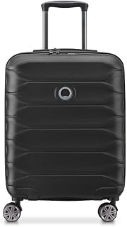 Paris Meteor EU Rigid Cabin Suitcase Slim 55 x 40 x 23 cm 41 Litres Small Black - Image 1