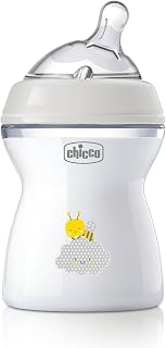 Natural Feeling 2M Plus Anti-Colic Bottle 250 ml with Silicone Teat - Medium Flow - Neutral Colour - Image 1