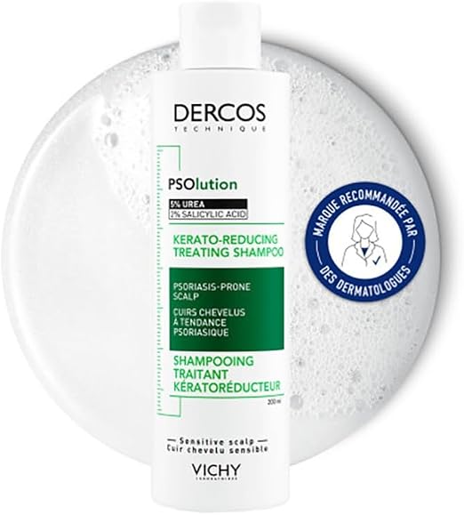 Vichy, Dercos, Shampooing Traitant Kératoréducteur, Cuirs Chevelus à Tendance Psoriasique, 200ml - Image 1