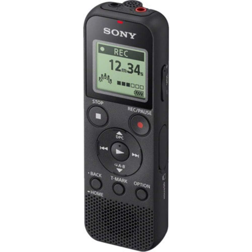 Sony ICD-PX370 4GB Digital Voice Recorder with Micro SD Slot USB Black