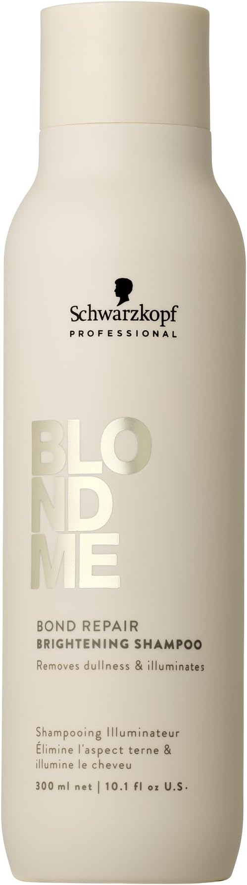 Schwarzkopf Professional BLONDME Bond Repair Brightening Shampoo Anti Pollution White Tea Moisturizing Strengthening And Deeply Nourishing Shampoo 300ml - Image 1