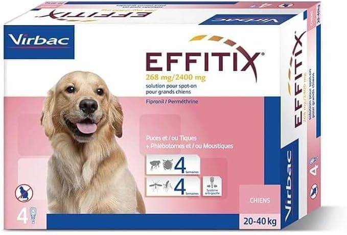 VIRBAC - EFFITIX Spot on - Anti-Parasite - 4 Pipettes