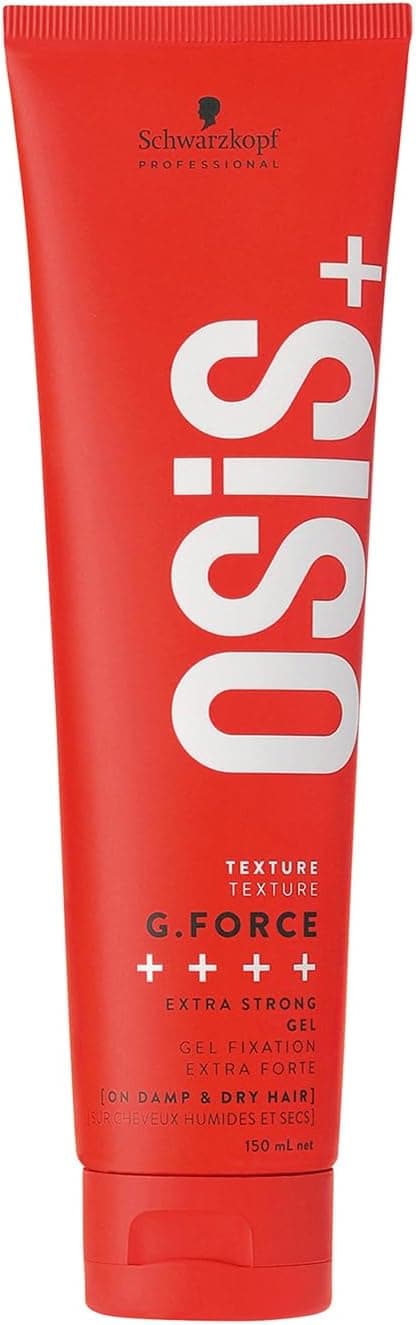 Schwarzkopf Professional OSiS G. Force Styling Gel For Medium To Thick Hair Perfect Definition Shine Non Sticky Finish Very Strong Hold 150ml