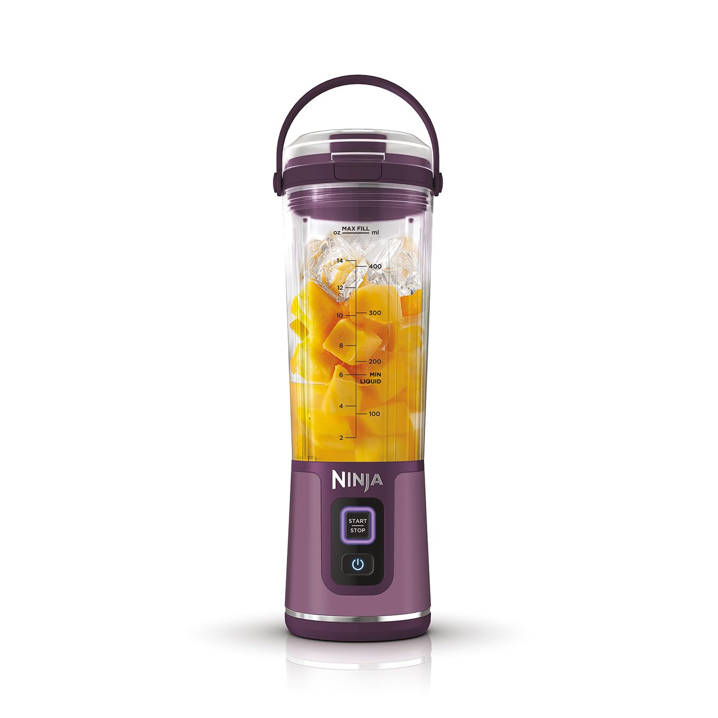 Ninja Blast Blender Portable 530ml, Leak-Resistant Lid & Pourer, Powerful Cordless Mini Blender, Refillable Smoothies, Shakes, Fruit & Ice Mixer, Purple, BC151EUPR - Image 1