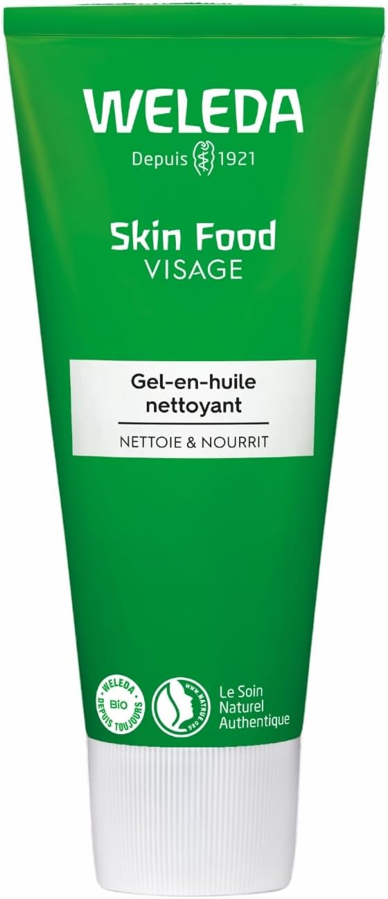 WELEDA - Skin Food Gel-en-huile nettoyant - Pour les peaux sèches - Nettoie en douceur et élimine impuretés et maquillage - NATRUE* - Vegan*** - 75 ml - Image 1