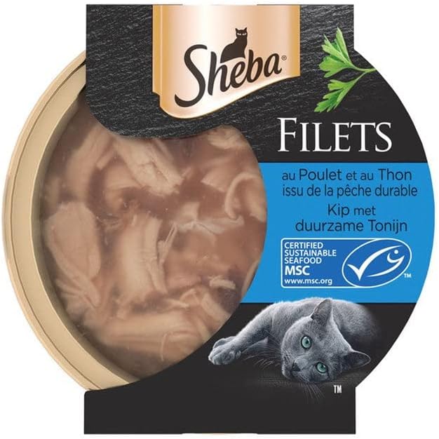 Les Domes DE Sheba MSC Chicken and Tuna Fillets 1 x 60g - Image 1