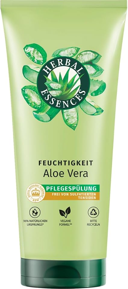 Herbal Essences Aloe Vera Jasmine Hydrating Conditioner 250ml For Very Dry To Shine Hair With Naturally Derived Ingredients Vegan - Image 1