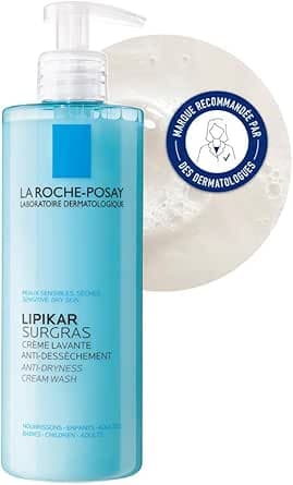 La Roche-Posay - Lipikar Surgras - Cleansing Body Moisturizing Cream - Anti-drying Moisturizing Body Cream for Dry Skin and Eczema - Enriched with Niacinamide and Superfat Concentrate 10%