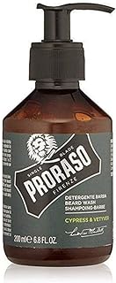 Cypress & Vetiver Beard Shampoo, 200 ml, Scented Beard Shampoo that softens, cares and gently removes impurities, Made in Italy - Image 1