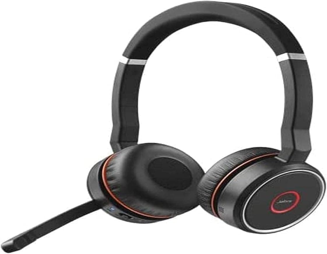 Jabra Evolve 75 SE - Micro-Casque stéréo Bluetooth sans Fil - Micro à réduction de Bruit et réduction de Bruit Active - Certifié MS Teams, Fonctionne avec Les principales Plateformes - Noir