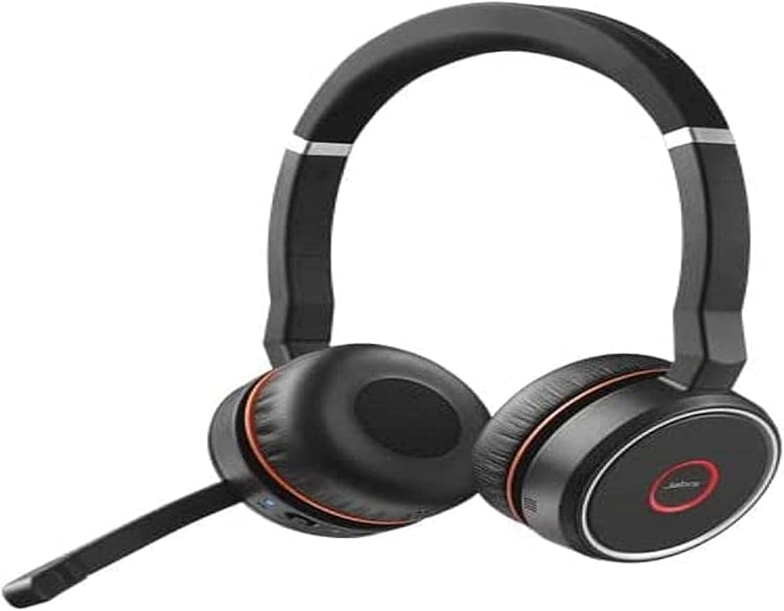 Jabra Evolve 75 SE - Micro-Casque stéréo Bluetooth sans Fil - Micro à réduction de Bruit et réduction de Bruit Active - Certifié MS Teams, Fonctionne avec Les principales Plateformes - Noir - Image 1