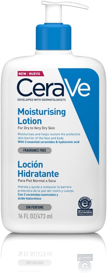CeraVe Cerave lotion hydratante pour peaux sèches et très sèches, 473 ml, sans parfum - Image 1