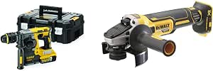 DEWALT - SDS-PLUS Brushless Drill 2J XR 18V - DCH273NT-XJ & Burshless XR 18V 5Ah Li-Ion Grinder - DCG405NT-XJ - Cordless Electric Grinder with TSTAK Box - Image 1