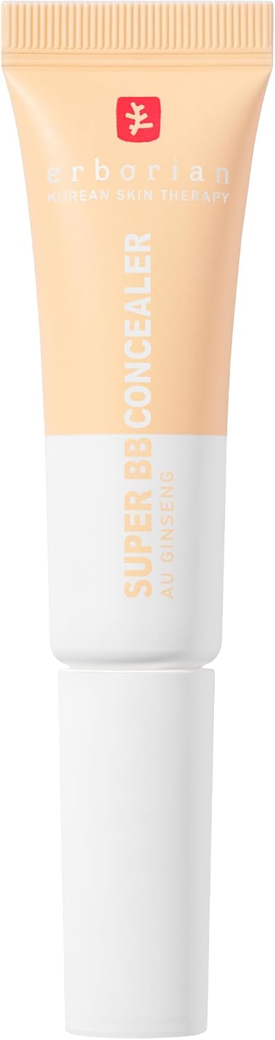 Erborian – Super BB CONCEALER – Anticernes-soin haute couvrance enrichi en Niacinamide et SPF 25 - Correcteur yeux hydratant, fini naturel – Cosmétique Coréenne - Image 1