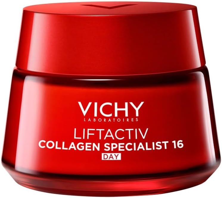 Vichy, Liftactiv, Crème de Jour Anti-Âge Collagen Specialist 16, Lisse & Repulpe, Enrichie en Collagène, Corrige 16 Signes du Vieillissement, Pour tous Types de Peau, 50 ml - Image 1