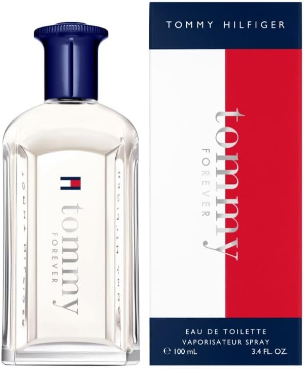 Tommy Hilfiger – Eau de Toilette Tommy Forever 100 ml – Parfum Homme – Fragrance Fougère Boisé Aromatique – Notes Hespéridées et Boisées – Flacon en Verre Transparent - Image 1