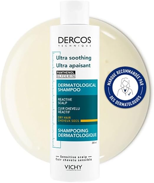Vichy, Dercos, Ultra-Soothing, Anti-Itching Shampoo, Dry Hair, 200 ml - Image 1