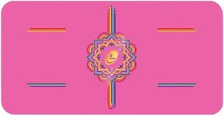 Yoga Mat – Yoga Cushion for Knees, Elbows and Hands – The Eco-Friendly and Non-Slip Yoga Mat with Unique and Original Alignment System – Ink Edition – Grateful Pink - Image 1