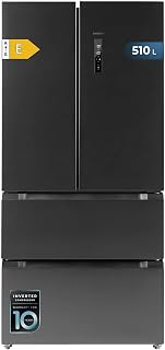 Réfrigérateur à porte française Dark 510 L Bolero CoolMarket FD 510 Dark E. 183 cm de haut, 84 cm de large, Motor Inverter Plus, Fast Cooling et Fast Freezing, MultiAirFlow, Total NoFrost - Image 1