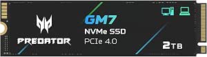 acer Predator GM7 2TB M.2 NVMe SSD PCIe 4.0 - Read Speed Up to 7400MB/s - Professional Internal Drive - Gaming Storage Compatible PC, Laptop and PS5 - Image 1